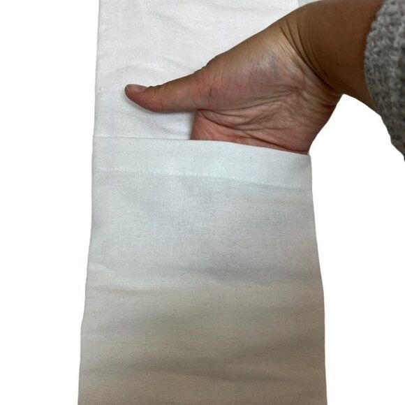 Rae Dunn Blessed /Cook /Home Sweet Home Apron Embroidered Patch Pocket Checked - Picture 8 of 16